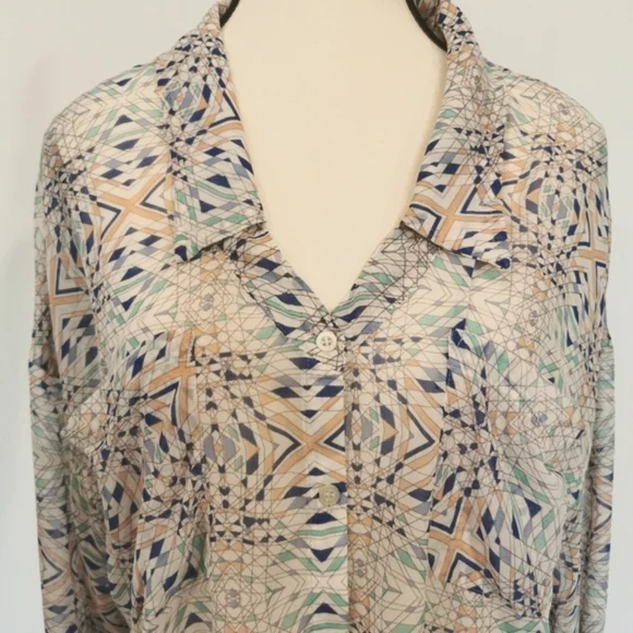 Free People Multicolor Patterned Blouse - Picture 3 of 10